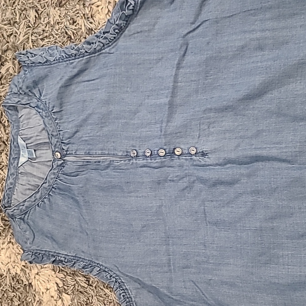 NWT Denim Sleeveless Top - Picture 2 of 3